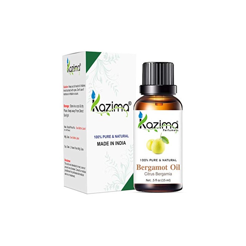 KAZIMA Bergamot Essential Oil - 100% Pure Natural & Undiluted