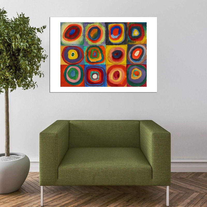 Spiffing Prints Wassily Kandinsky - Squares with Concentric Circles 1913