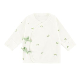 POBIDOBY Side Snap Baby Shirt for Newborn Baby Boys&Girls, Purcotton Infant Tshirt for Autumn&Winter (US, Age, Preemie, Grass)