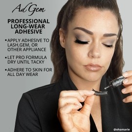 Mehron Makeup AdGem Adhesive | Rhinestone Glue | Latex-Free Eyelash Glue | Body Adhesive .17 fl oz (5 ml)