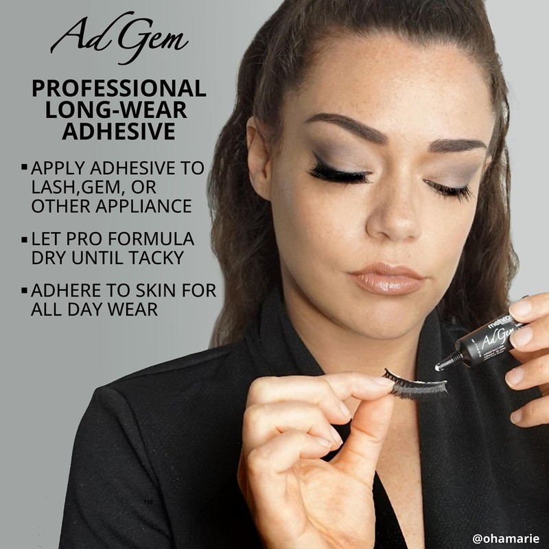 Mehron Makeup AdGem Adhesive | Rhinestone Glue | Latex-Free Eyelash