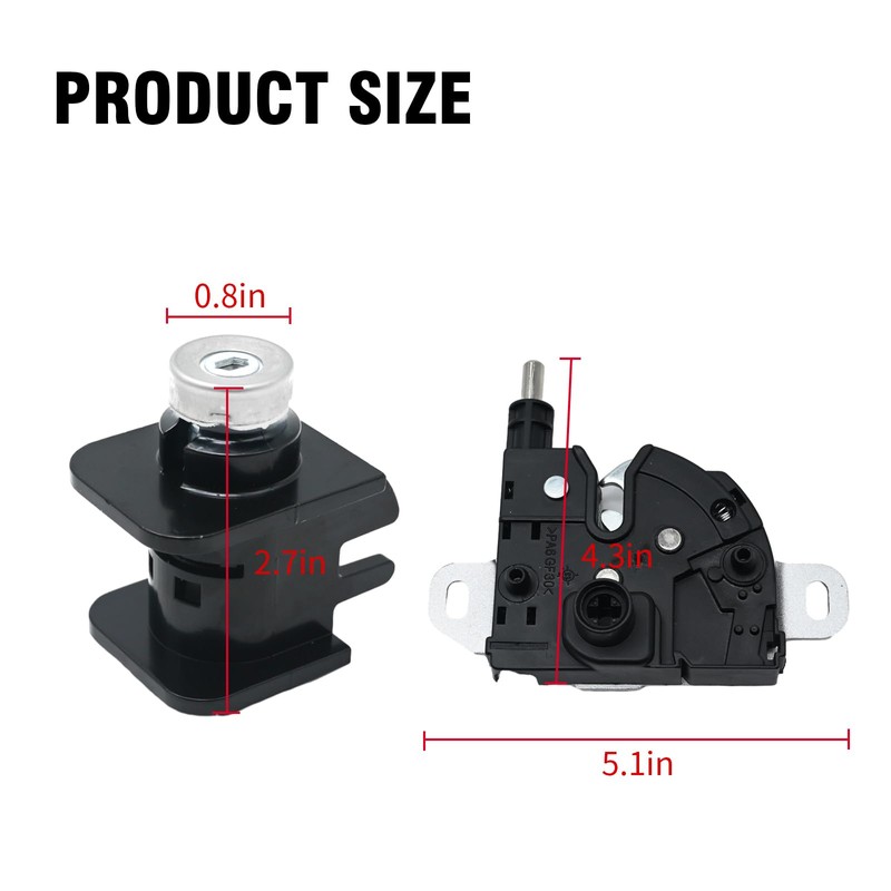 LIDSCURA 8T1Z-16700-A Hood Latch Catch & Lock Cylinder - Replacement