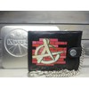 Klassek Anarchy Symbol Wall Chaos Revolution Mens Wallet with Chain