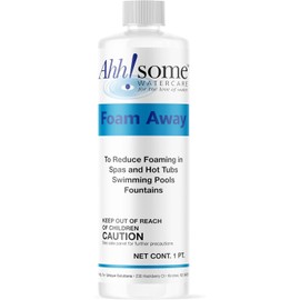 Ahh!Some Water Care Hot Tub & Spa De-Foamer, 1 Pint Hot Tub & Pool Foam Eliminator, Fast-Acting, Silicone-Based Anti-Foam Solution for Spas & Hot Tubs, Safe, Eco-Friendly Formula with No Residue
