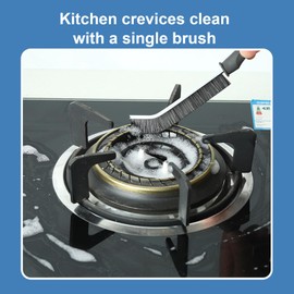 Stiff Bristle Crevice Cleaning Brush, New Multifunctional Crevice Cleaning Brush, Household Cleaning Tools, Home, Kitchen, Bathroom, Window, Vehicle, Faucet, Toilet, Pack of 10