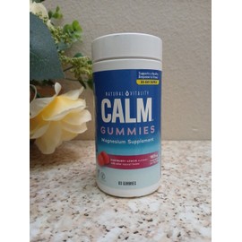Natural Vitality CALM Gummies Magnesium Support (60 Gummies) EXP:10/2025