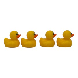 Generic Rubber Duck Valve Stem Cap Set (Yellow)