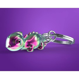 O meta[l]morphose METALMORPHOSE - Chameleon Keyring - MTM131-03, Green, Purple, 8.4 x 3.5 x 1.5, Unique, Green, purple., Unique
