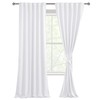 DWCN Pure White Curtains for Living Room - 96 inches
