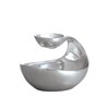 nambe Scoop Server, Mini | Two-Tiered Chip and Dip |