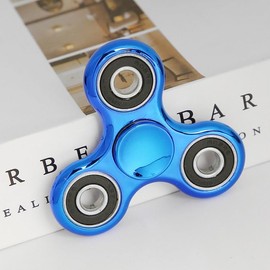 HERSE Tri-Wing Fidget Spinner, Blue