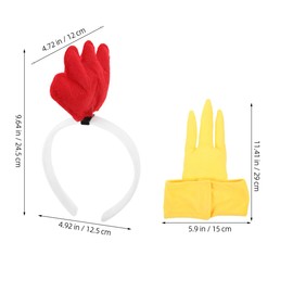 CALLARON 1 Set Easter Headband Easter Party Decoration Chicken Costume Accessory Halloween Costume Baby Accessory Chicken Costume Adult