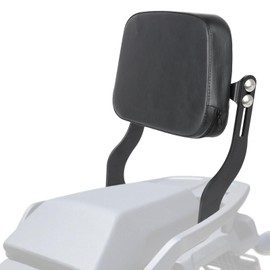Motocycle Passenger Rear Backrest Sissy Bar Adjustable Pad Compatible with Harley Pan America RA1250 Special RA 1250 RA1250S 2021 2022 2023 2024 (Square Black)