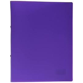 Kangaro Ring Binder, Opaque Purple (Polypropylene, DIN A4, 2 Rings, 16 mm O-Mechanism, Spine 20 mm)