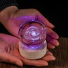QIANRUNA 3D Galaxy 60mm Crystal Ball Astronomy Universe Gifts 3D