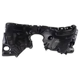 TRQ Front Right Inner Fender Liner Black Passenger Side Compatible with 2019-2022 Lexus ES300h 2019-2021 ES350 LX1249143
