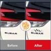 3pcs Black V Car Body Trunk Lid Sticker 3D Badge