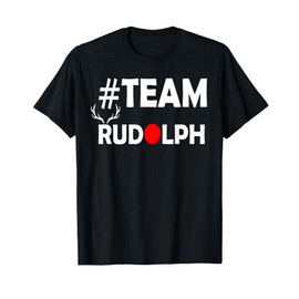 Team Rudolph-Cool Christmas Reindeer Costume T Shirt T-Shirt