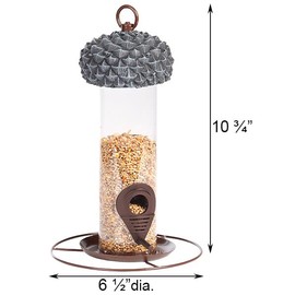Esschert Design Acorn Seed Tube Bird Feeder