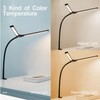 Double Head LED Desk Lamp 3 Colors Stepless Dimmable Flexible