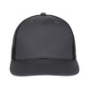 Lids Blank Slam Dunk Trucker Adjustable Snapback Hat, Charcoal/Black, One