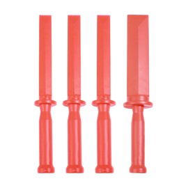 UNLRAE 4PCS Car Plastic Pry Tool,Car Accessories Chisel Scraper Set,Non-Marring Vehicle Wheel Weight Remover Tool,Scraper Remover Tool Kit,Automotive Chisel Set for Removes Adhesives,Film,Paint