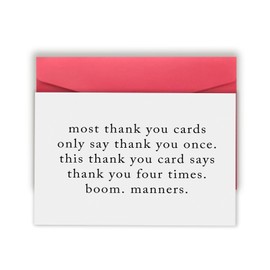 Londue Funny Thank You Gifts for Women Men, Thank You Card Gifts for Friends Boss, Simple Thank You Cards, Sarcastic Appreciation Cards