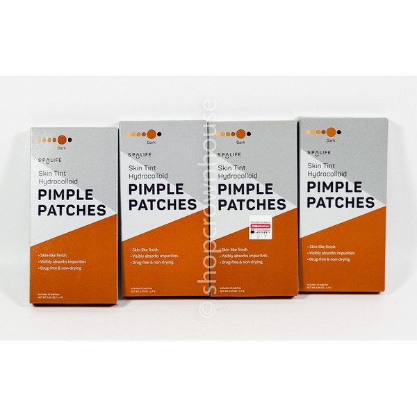 SpaLife 4 SpaLife SKIN TINT Hydrocolloid PIMPLE PATCHES 14 single