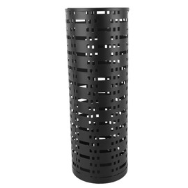 Umbrella Holder Rustproof Waterproof Space Saving Fashionable Hollow Round Metal Umbrella Stand Rack for Entryway Black