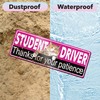 3 Pcs Student Driver Magnet for Car, HOLENGS Removable Reflective