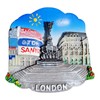London Eros Fridge Magnet - Piccadilly Circus Statue and Lights