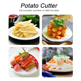 Potato Cutter Chip Cutter Portable Home Kitchen Accessories Cooking