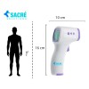 Termómetro Infrarrojo Digital Temperatura Medico Corporal Blanco Sacre Solutions