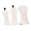 3PCS Golf Club Head Cover PU Waterproof Bird Pattern Golf