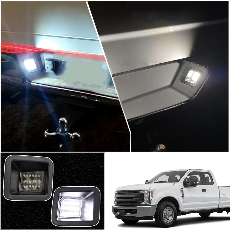 KEEGTBOX Full LED License Plate Light Tag Lamp Assembly Compatible