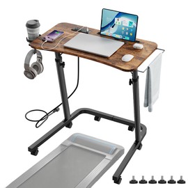 Adjustable Height Standing Desk for Walking Pad, Treadmill Desk with Wheels