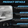 Bricologht 4x Fit Buick Regal Grand National 1982-1987 4X6" LED