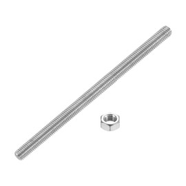 uxcell 5/16"-18 Fully All Threaded Rod, 1 Pcs 304 Stainless Steel Long Threaded Screw 5.5" Length Right Hand Threads for Furniture Mounting Assembly Fastening