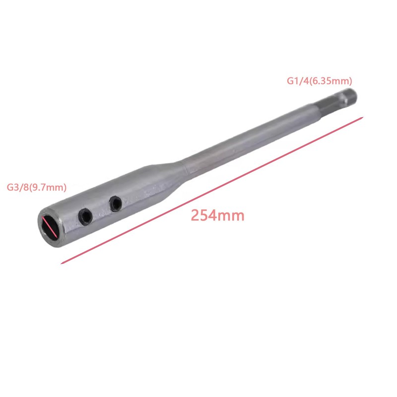 Forstner Drill Bit Extension 254 mm G3/8 Shank Carbon Steel
