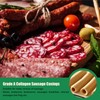 FAIRSKY Edible Drying Sausage Casing,Clear Smoked Collagen Sausage Casings for