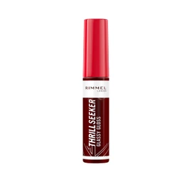 Rimmel Thrill Seeker Glassy Gloss Frosted Berry Gloss Moisturizer Healthy Looking Lips Angled Applicator Homogeneous Application Vegan Formula 10ml