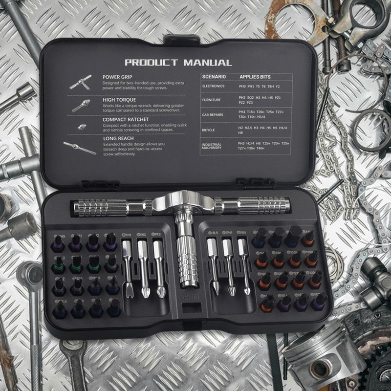 Generic DIY 40 in 1 Attraction Screwdriver Set Ratchet Screwdriver