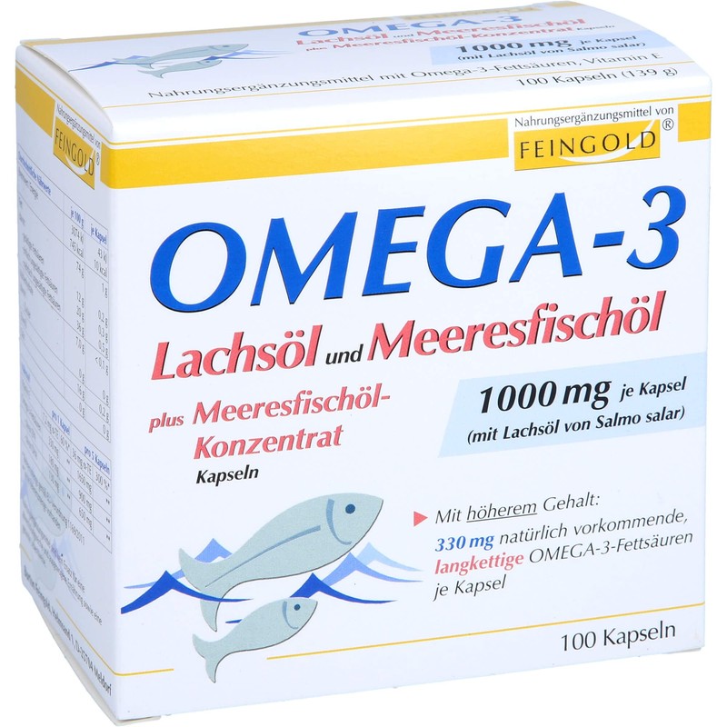 Omega 3 Salmon Oil and Sea Fish Oil Capsules