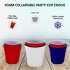 Blank Foam Collapsible Bottom Solo Cup Coolie (2, Pink)
