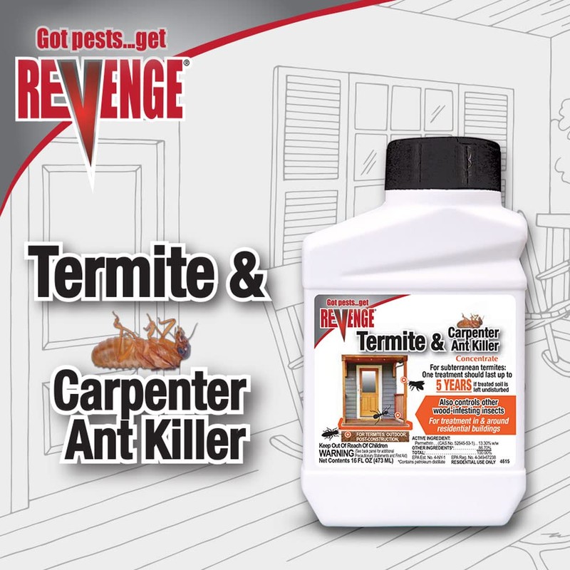 Bonide Revenge Termite & Carpenter Ant Killer Spray, 16 oz