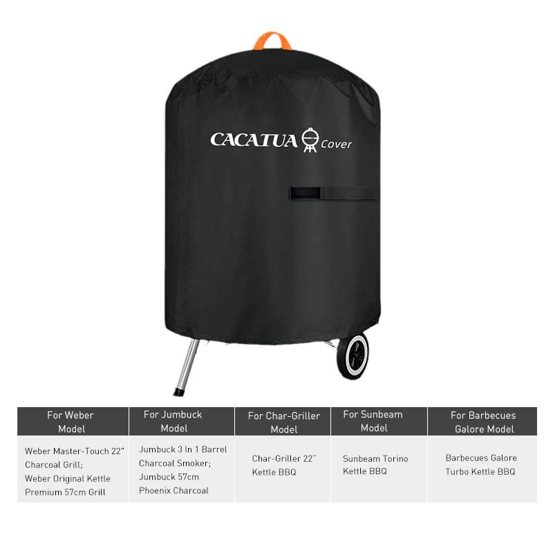 CACATUA Heavy Duty Waterproof BBQ Grill Cover, 210D Oxford Cloth,