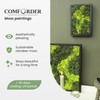 comforder Rectangular Real Moss Wall Art Picture 6.7x 9.4”/ 17x24cm,
