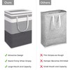 2 Pack Large Laundry Basket 75L - Waterproof Freestanding Clothes