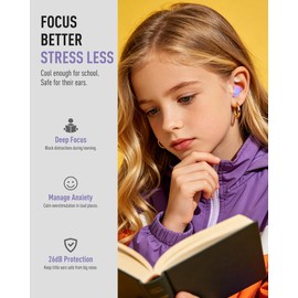 Kids Earplugs for Ages 6+, Noise Reduction Children Ear Protection