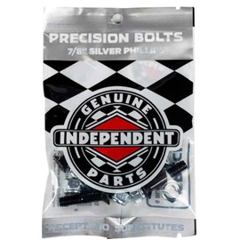 Independent Independent [Phillips Bolt] Black/Silver Plus Bolt 7 8/(7/8inch) Skateboard Skateboard Skate Bis Hardware